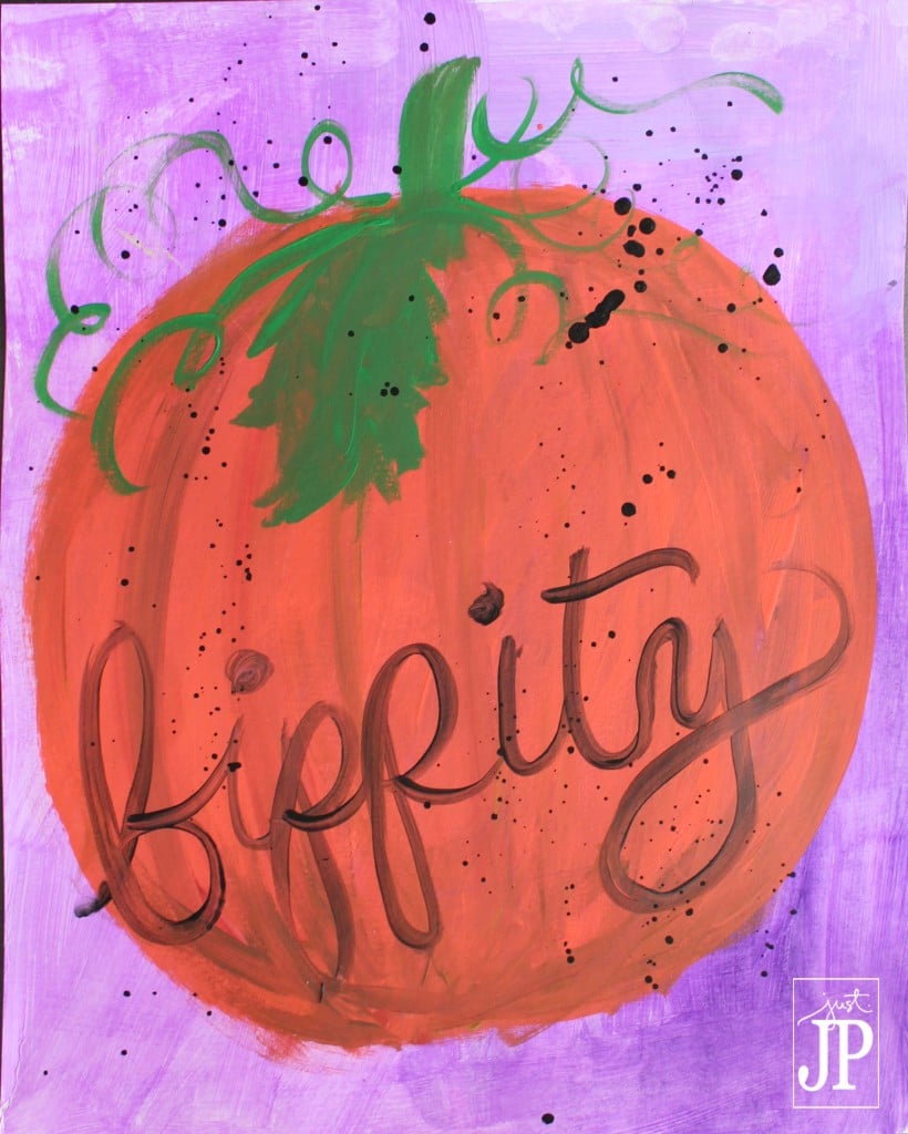 Cinderella Pumpkin Bippity - DISNEY Inspired - Painted by JPriest wm