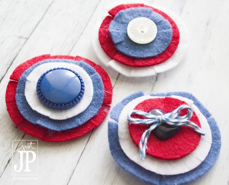 Easy 4th of July DIY Barrette for Kids