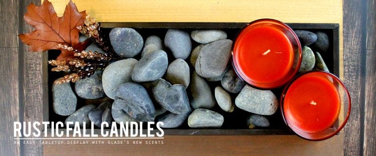 Fall Candle Display for the Season! With Glade®