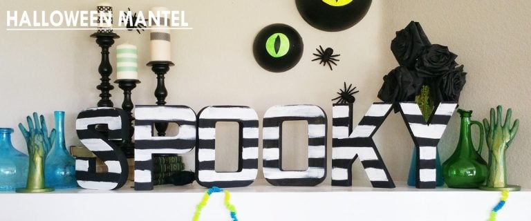 Halloween Mantel Decor Crafts