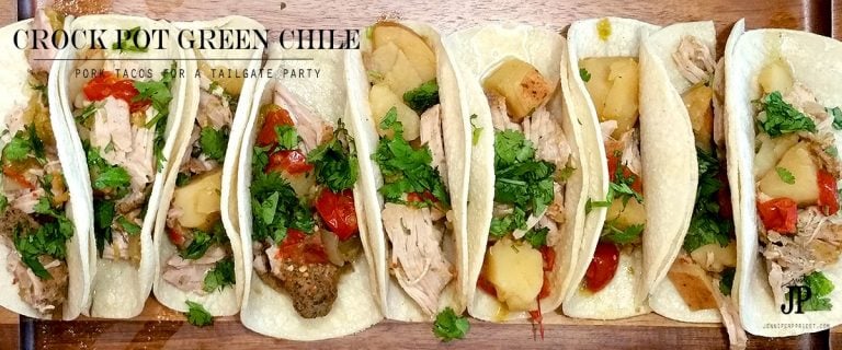 Crock Pot Chile Verde Tacos – Tailgating California Style with Viva® Vantage® Towels #GameTimeClean