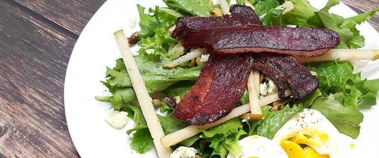 Decadent Duck Bacon Salad #DArtagnanFeast