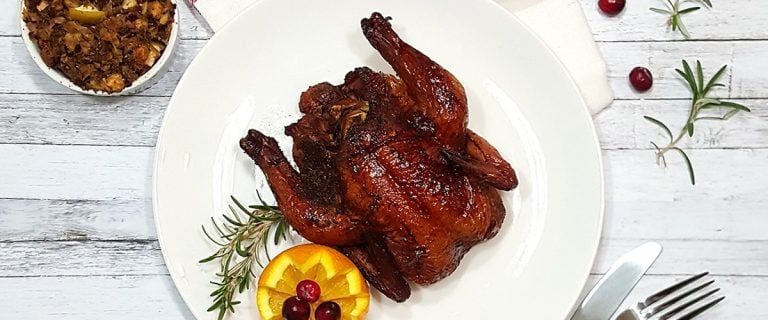 #ad Orange Glazed Smoked Cornish Game Hens Recipe for Christmas Dinner