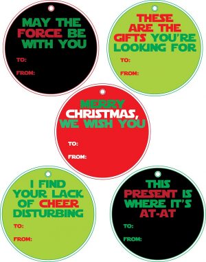 Your Kids Are Gonna Love These FREE STAR WARS Gift Tags