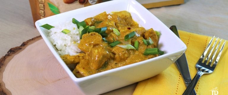 Thai Peanut Chicken Curry Recipe with Jif™ Peanut Powder #StartWithJifPowder