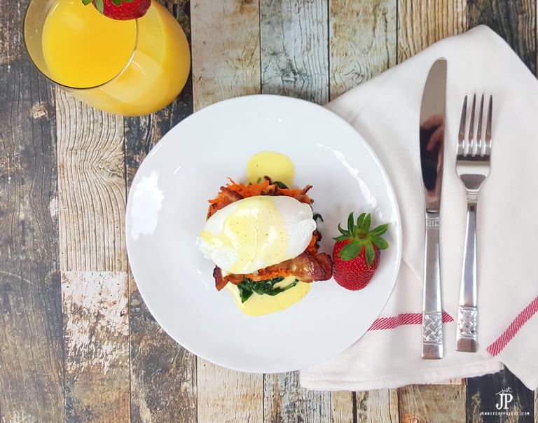 Sweet Potato Hash PALEO Eggs Benedict Recipe