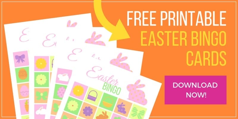 Easter Bingo Game printable cards