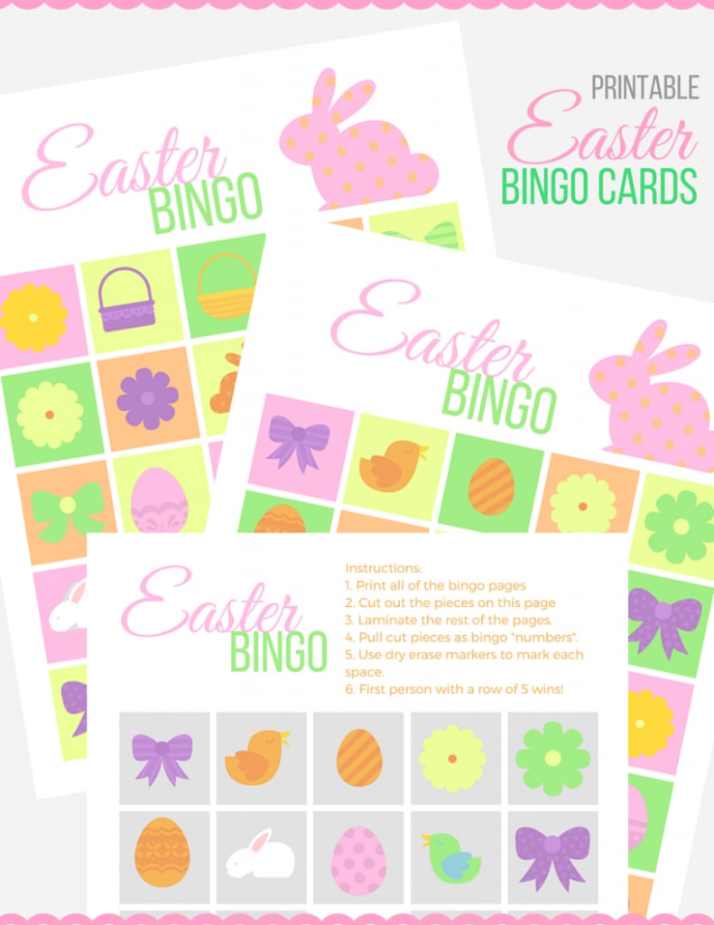 Easter Bingo Cards Just JP