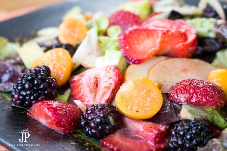 Paleo Summer Moscato Strawberry Salad