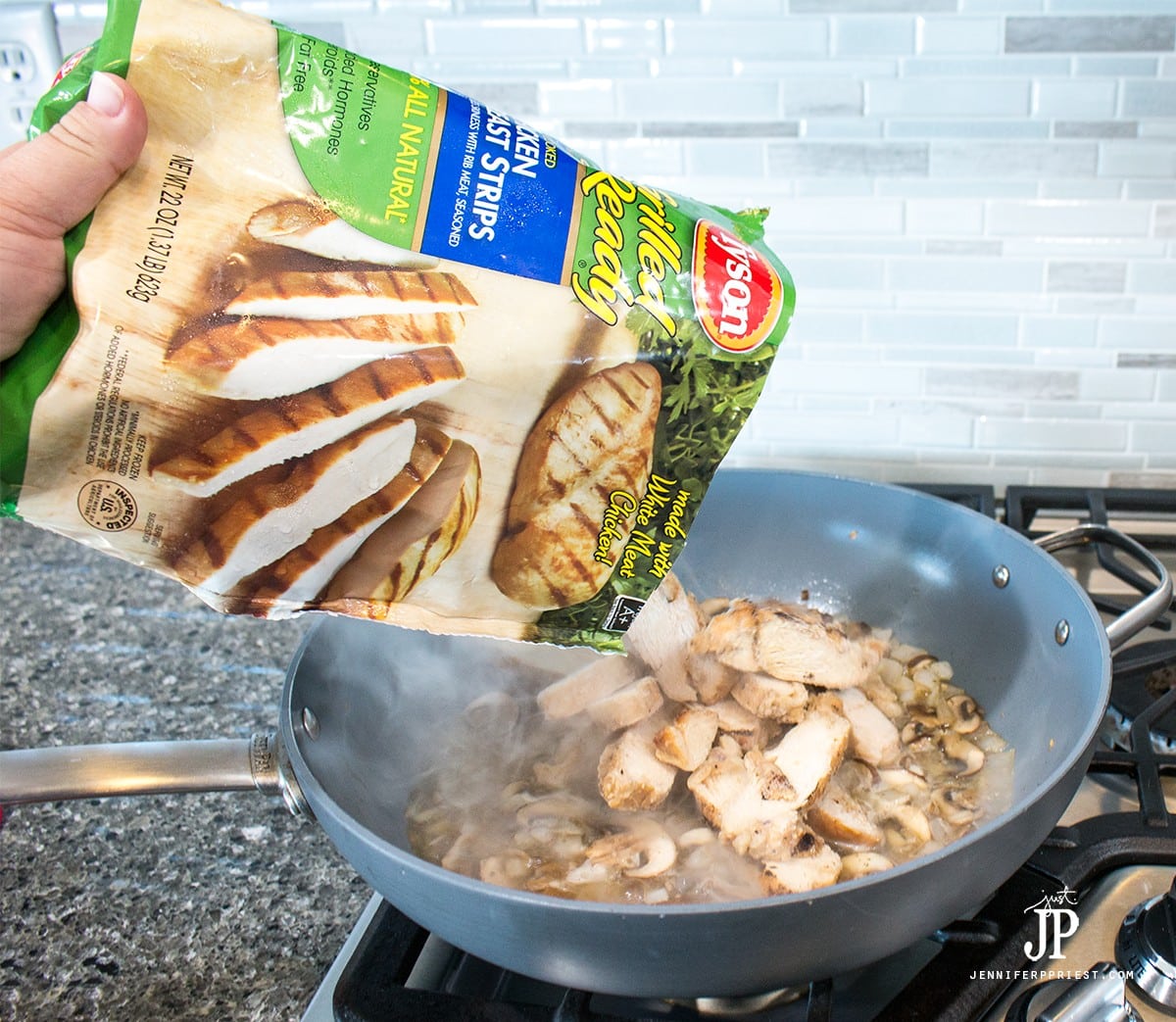 Add-Tyson-grilled-and-ready-chicken-straight-from-bag-frozen-jenniferpriest