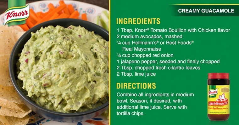 guacamole recipe card