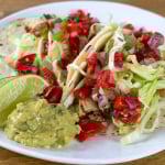 Add 1 TBSP of pico de gallo to top each taco.