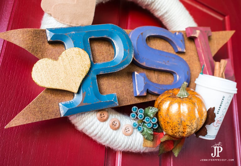 PSL Pumpkin Spice Latte Fall Wreath – Fall Wreath Hop