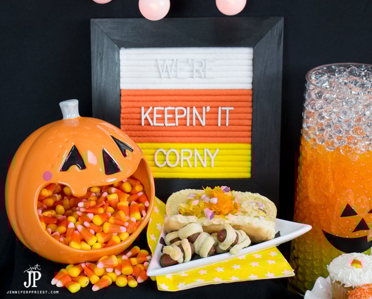 #AD Handmade Felt Letter Board – Candy Corn Edition