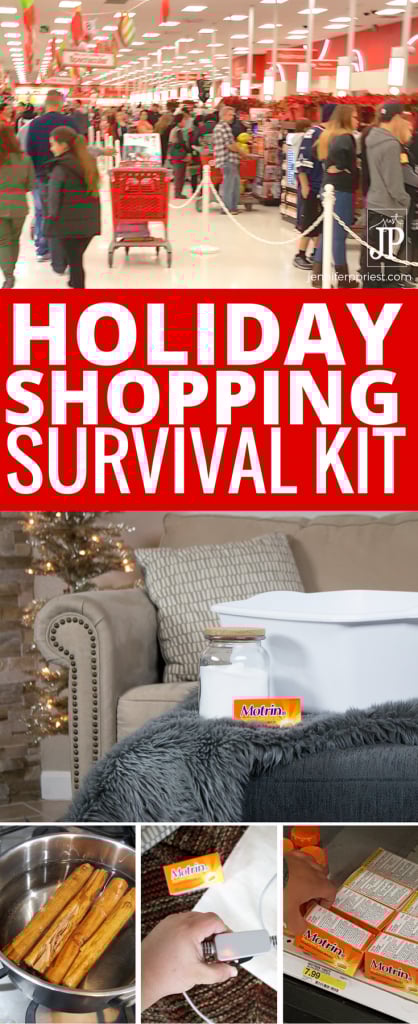 #WinOverWinter [AD] DIY Shopping Survival Tips for the holidays! How to deal with swollen feet, aching backs, and more so you don't become a grumpy ole Scrooge. How to prepare an Epson Salt bath, use Motrin IB for aches and pains, how to make canela tea when you have a sore throat during the winter months and holiday season.