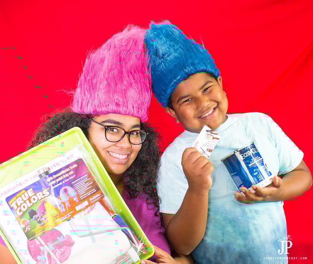 katie-and-matt-in-trolls-wigs