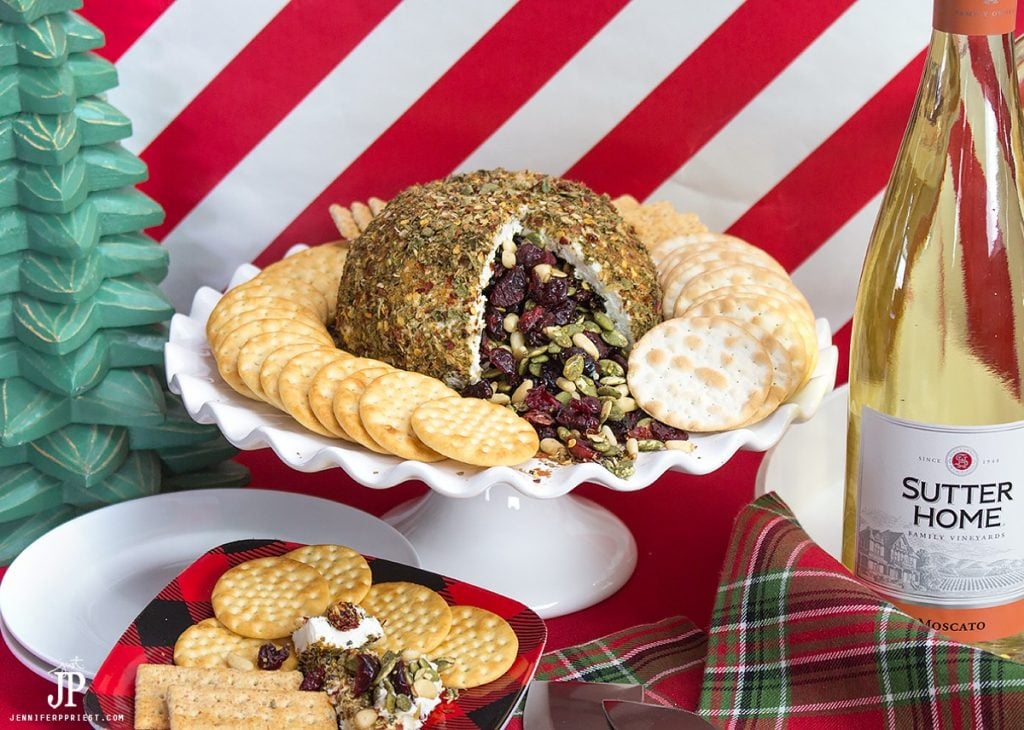 #SutterHomeForTheHolidays [AD] MSG 4 21+ Make a DIY piñata cheese ball with goat cheese to WOW guests this holiday season. Pair with Sutter Home Pinot Grigio or other white wines for a delicious, Latin flavor experience!