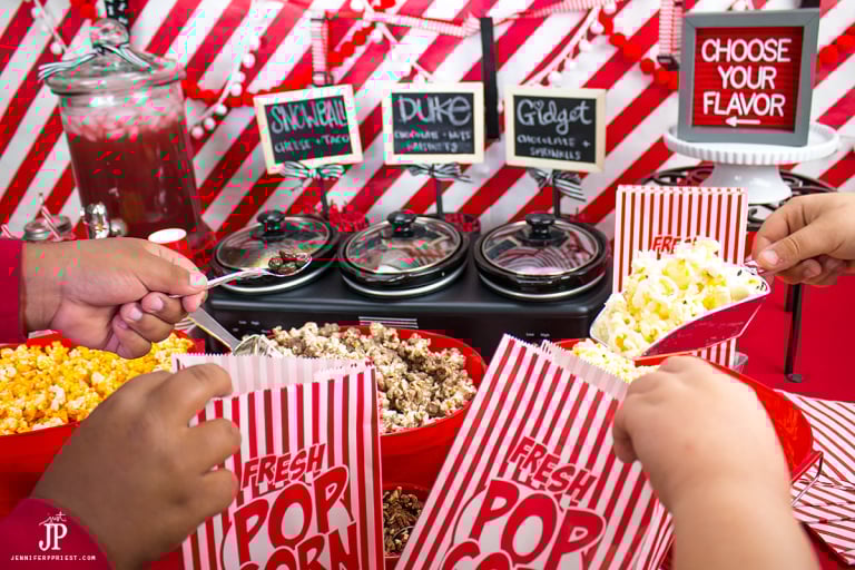 The Secret Life of Pets Movie Night with DIY Popcorn Bar