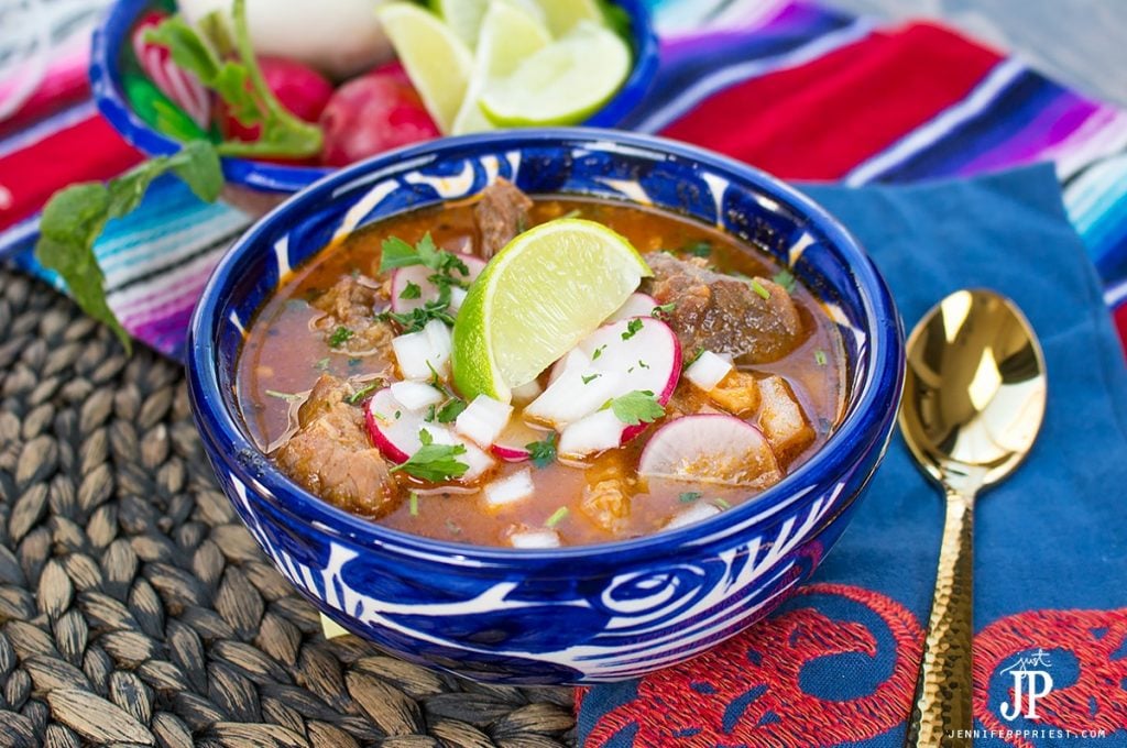 The best way to stay warm on days like this is with a hot bowl of hearty pozole. We keep it simmering on the stove so we can savor it all day long. I keep sliced radishes, chopped onions, crushed herbs, and lime wedges in the fridge to add crunch and a fresh flavor that feels like summer. This recipe comes together fast with pantry staples, like @Knorr Knorr® Tomato Bouillon with Chicken flavor. Get the recipe at http://lbx.la/TPrH and warm up with pozole in less than an hour. PLUS, get a peek inside Northgate Market! #sponsored #KnorrCelebrations #Liveforflavor