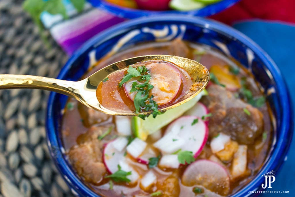The best way to stay warm on days like this is with a hot bowl of hearty pozole. We keep it simmering on the stove so we can savor it all day long. I keep sliced radishes, chopped onions, crushed herbs, and lime wedges in the fridge to add crunch and a fresh flavor that feels like summer. This recipe comes together fast with pantry staples, like @Knorr Knorr® Tomato Bouillon with Chicken flavor. Get the recipe at http://lbx.la/TPrH and warm up with pozole in less than an hour. PLUS, get a peek inside Northgate Market! #sponsored #KnorrCelebrations #Liveforflavor