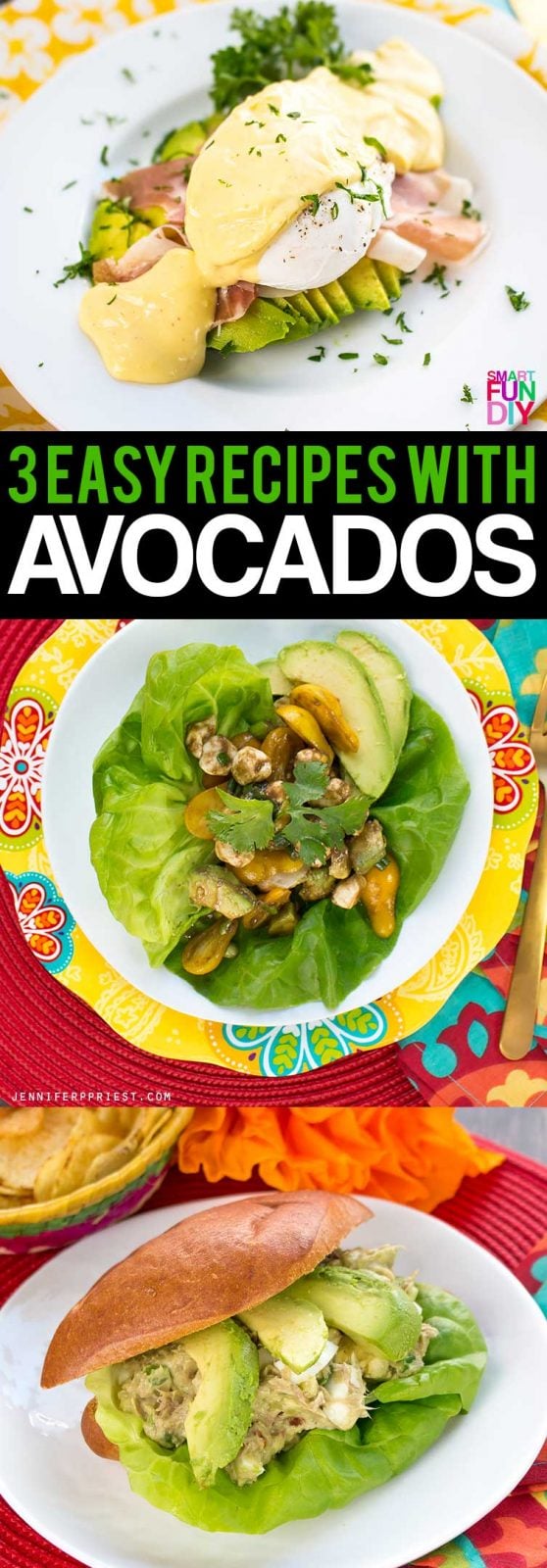 3 easy ways to incorporate AVOCADOS FROM MEXICO into your favorite recipes like tuna sandwiches, salads, and even eggs benedict! #VidaAguacate #EchaleChallenge [AD]