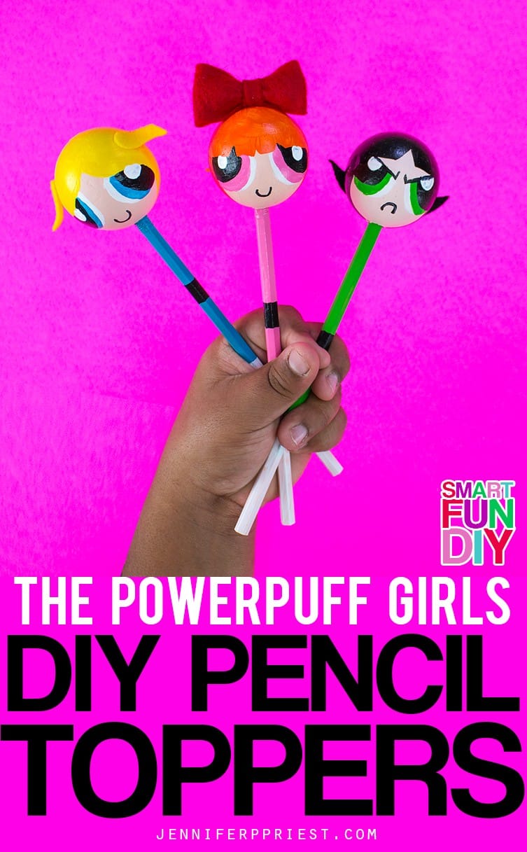 Are you Blossom, Buttercup, or Bubbles?! Save the world by bedtime with these adorbs The Powerpuff Girls DIY Pencil Toppers. Watch all 80 classic episodes of The Powerpuff Girls ONLY on Hulu … get the details here: https://www.smartfundiy.com/the-powerpuff-girls-diy-pencil-toppers/ #PowerpuffOnHulu #AD