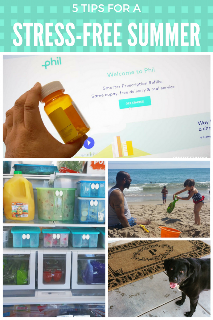 5 TIPS FOR A STRESS-FREE summer ... like with Phil you can have your prescriptions delivered to your door! Goodbye long pharmacy lines! #PhilRx #Ad #Pmedia https://www.smartfundiy.com/5-stress-free-summer-tips/