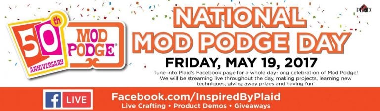 50 Mod Podge Craft Ideas – 50th Anniversary Mod Podge Day May 19