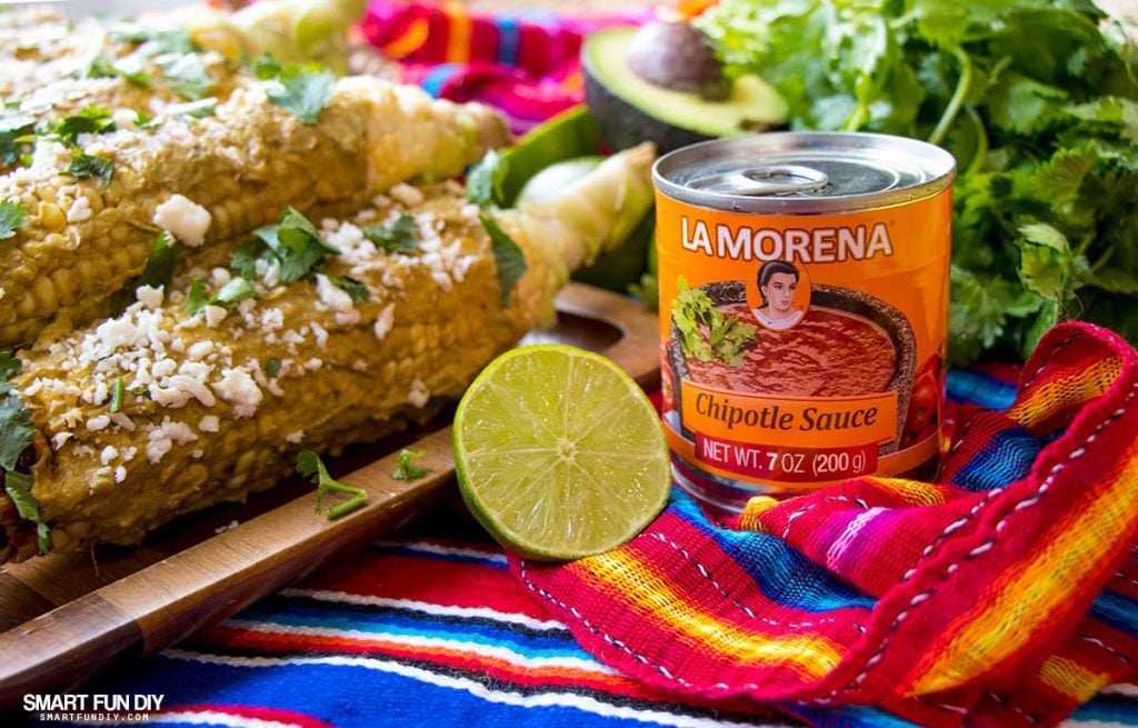 Grilled Avocado Chipotle Elotes Recipe. without Mayo!