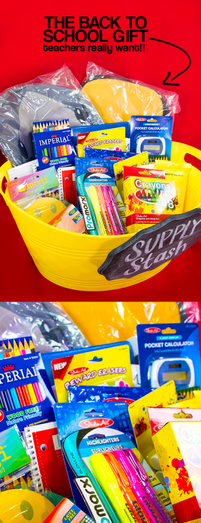 Get all your back to school supplies PLUS a bunch of extra notebooks, pens, markers, and even 2 backpacks ($2.99 each!) to fill a tub to gift to to the teacher for under $40 at 99 Cents Only Stores!! Every year the teachers tell me what they really need are MORE SUPPLIES ... this year give your teacher the gift they REALLY WANT!! https://www.smartfundiy.com/back-to-school-teacher-gift/ [AD] #doingthe99 #99yourschoolyear