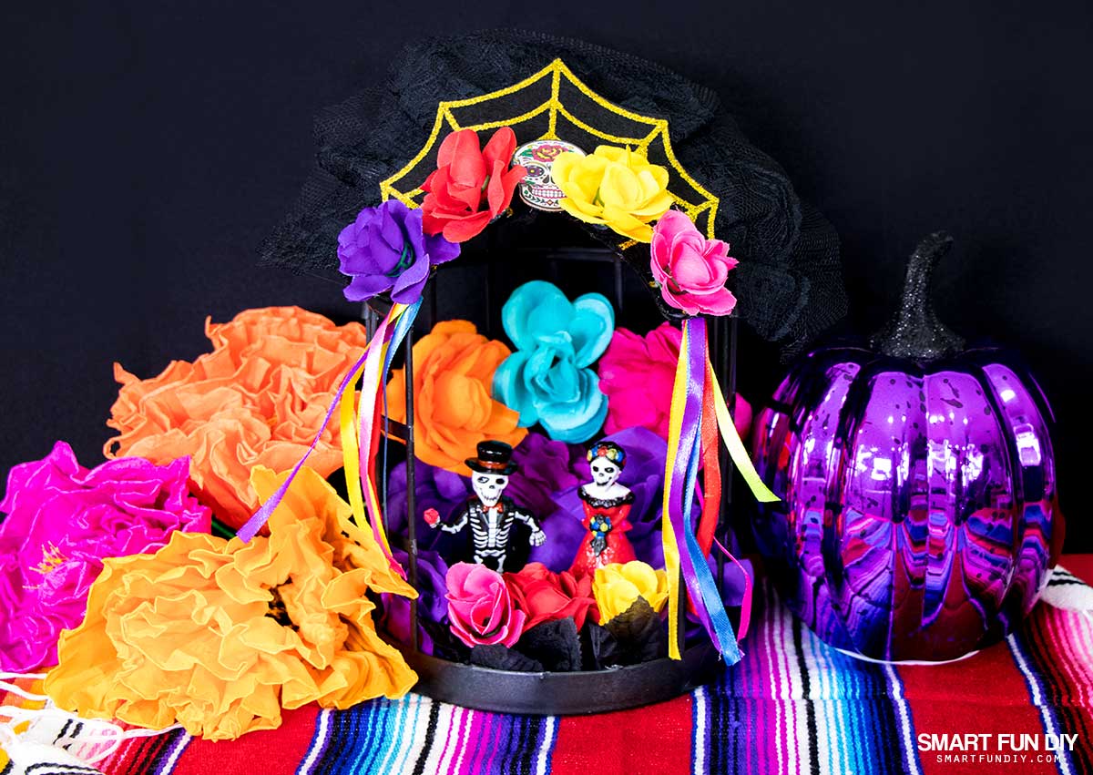 DIY Dia De Los Muertos Shrine for under $10