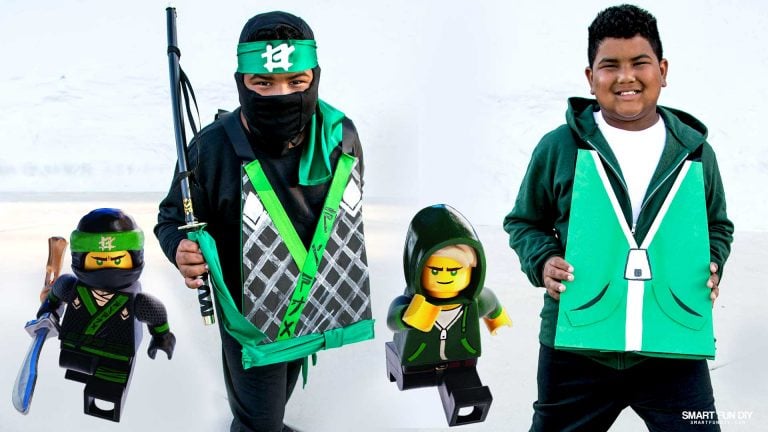 DIY LEGO NINJAGO Movie Costume – Reversible GREEN NINJA Lloyd Costume