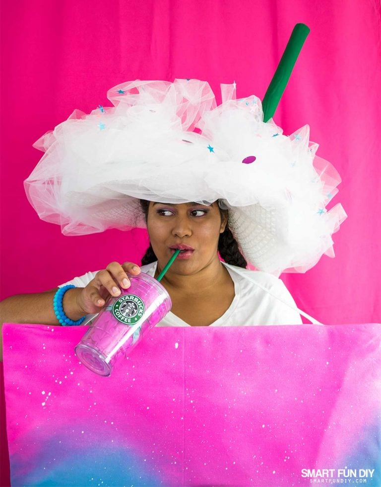 DIY Unicorn Frappuccino Costume!