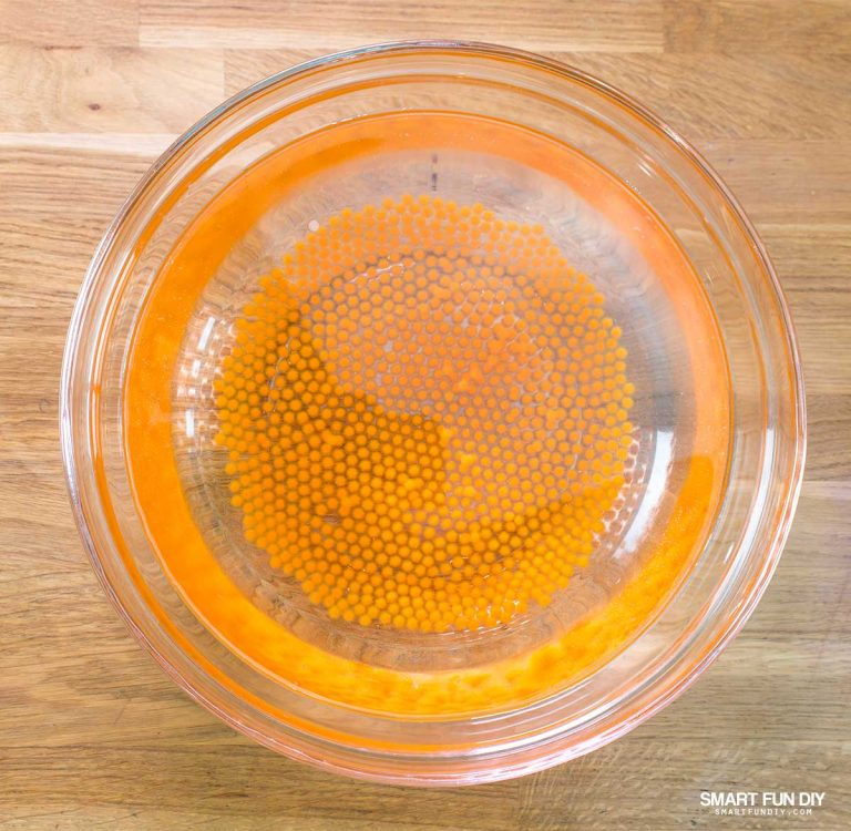 Candy Corn Water Beads - Halloween Vase Filler Idea!