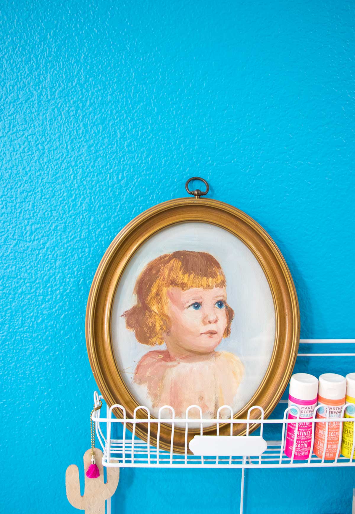 oil painting of baby girl