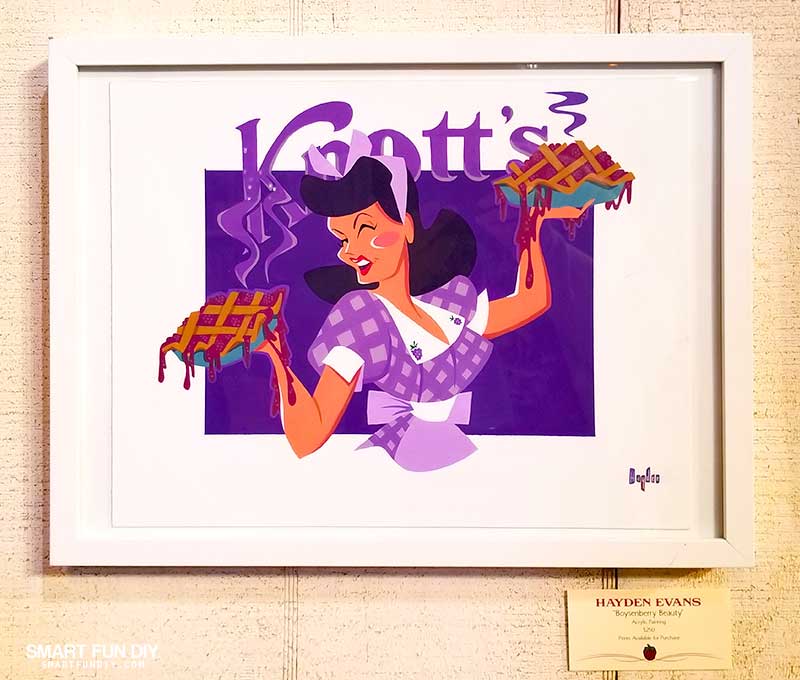 Boysenberry Pie Art at Knott's Berry Farm
