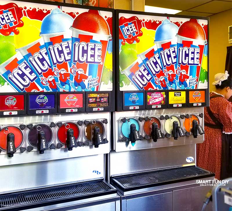 Boysenberry ICEE machine at Knott's Berry Farm