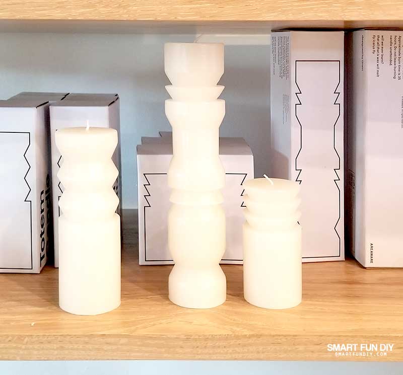 candle display in Take Away Market at Magnolia Table restaurant