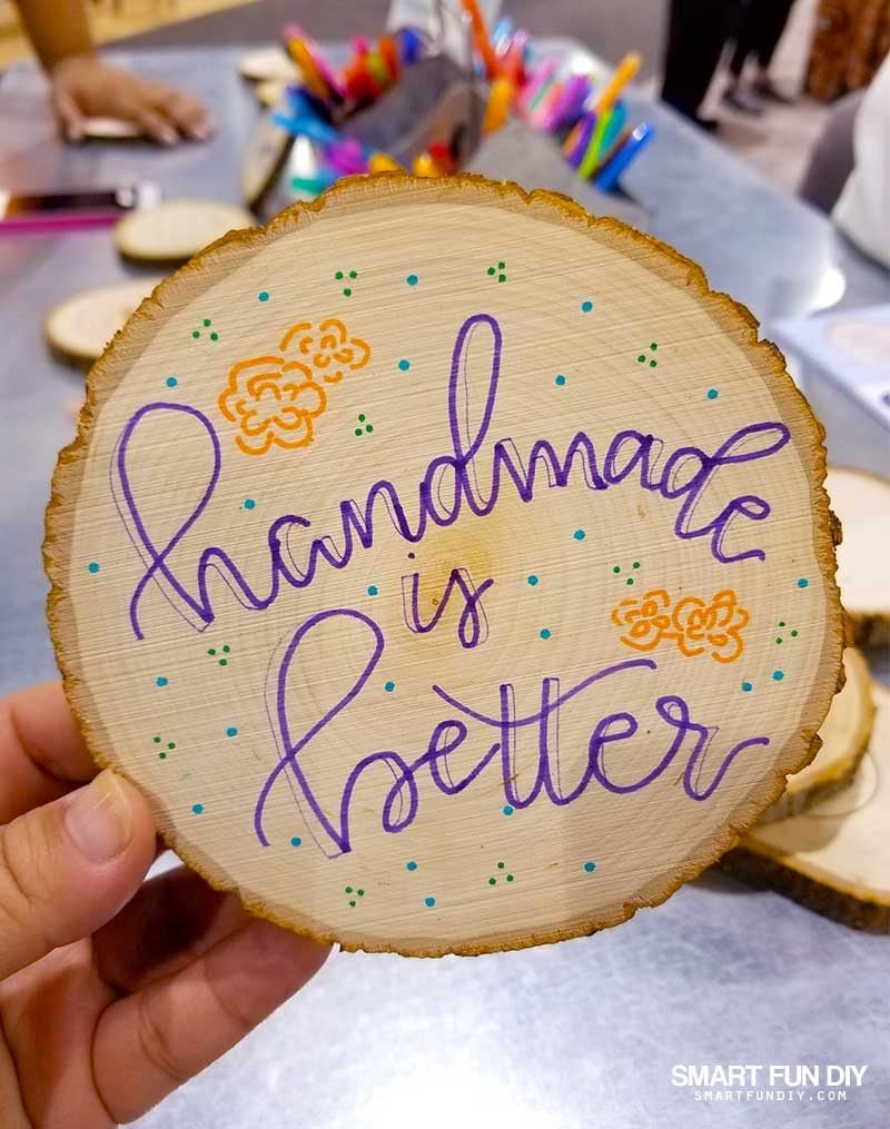 Make n take project at Walnut Hollow's 2018 Creativation booth