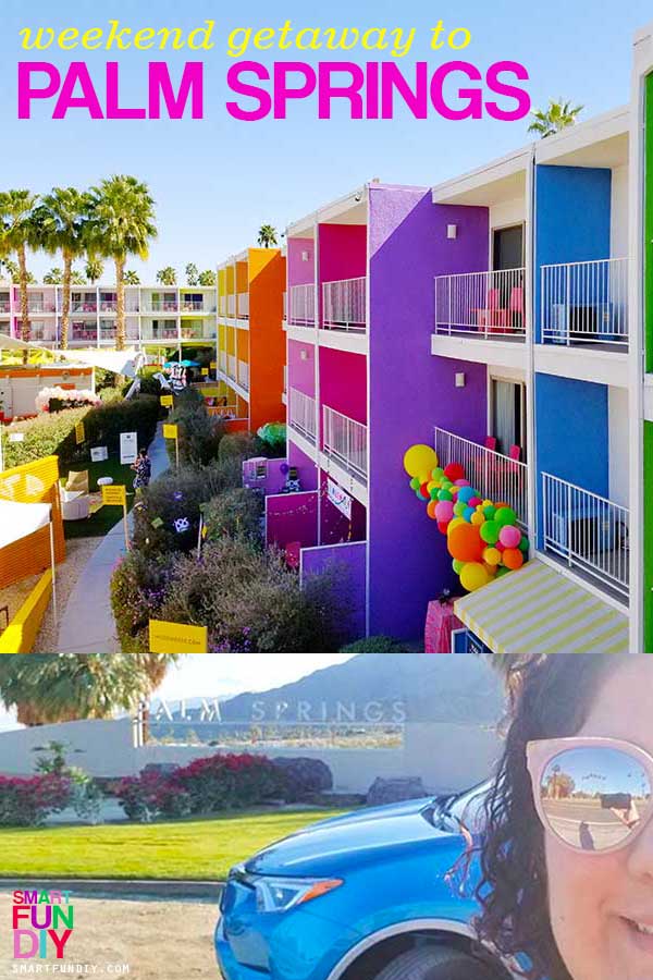 Saguaro Hotel in Palm Springs pool area and Toyota RAV4