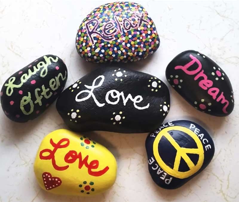 painted rocks for kindness project