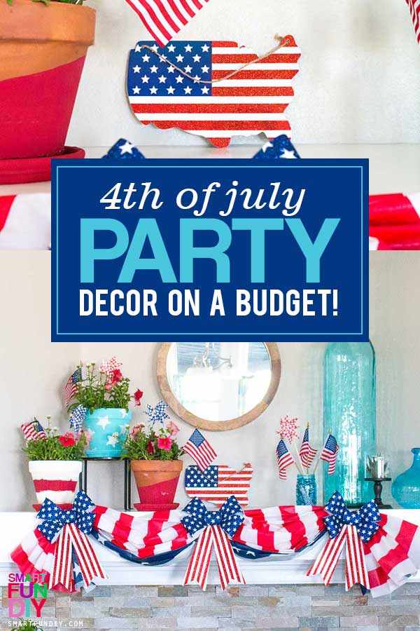 collage of patriotic mantel photos