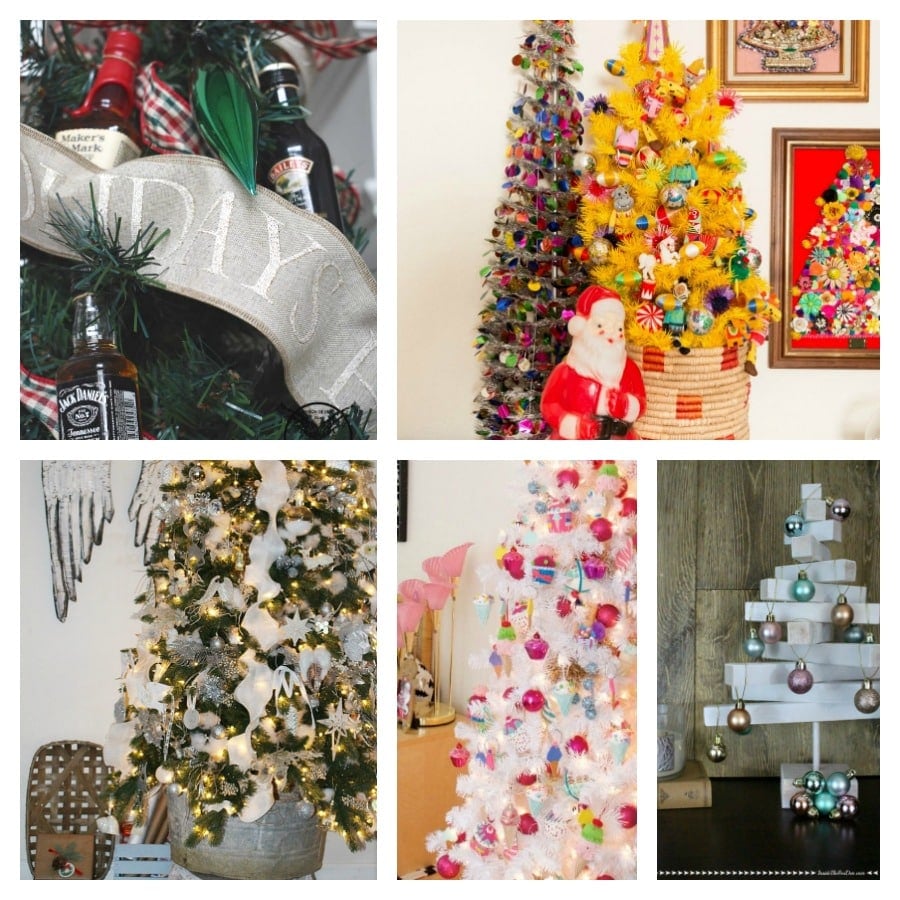 Christmas tree ideas collage