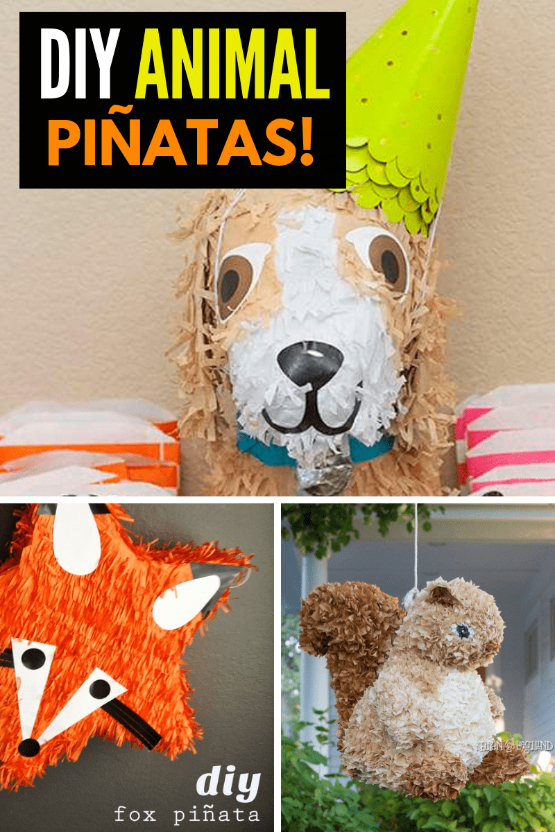 DIY Animal Pinatas Collage