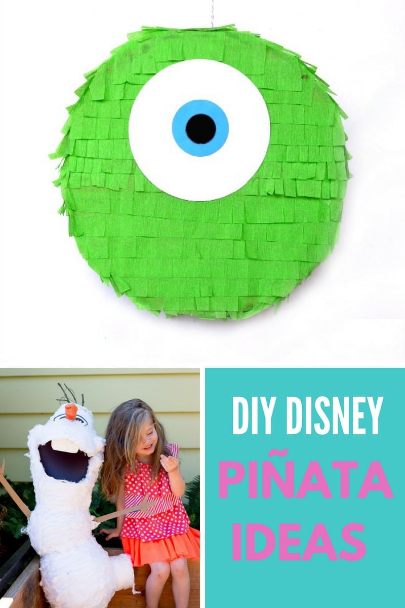 DIY Disney Pinata Ideas Collage