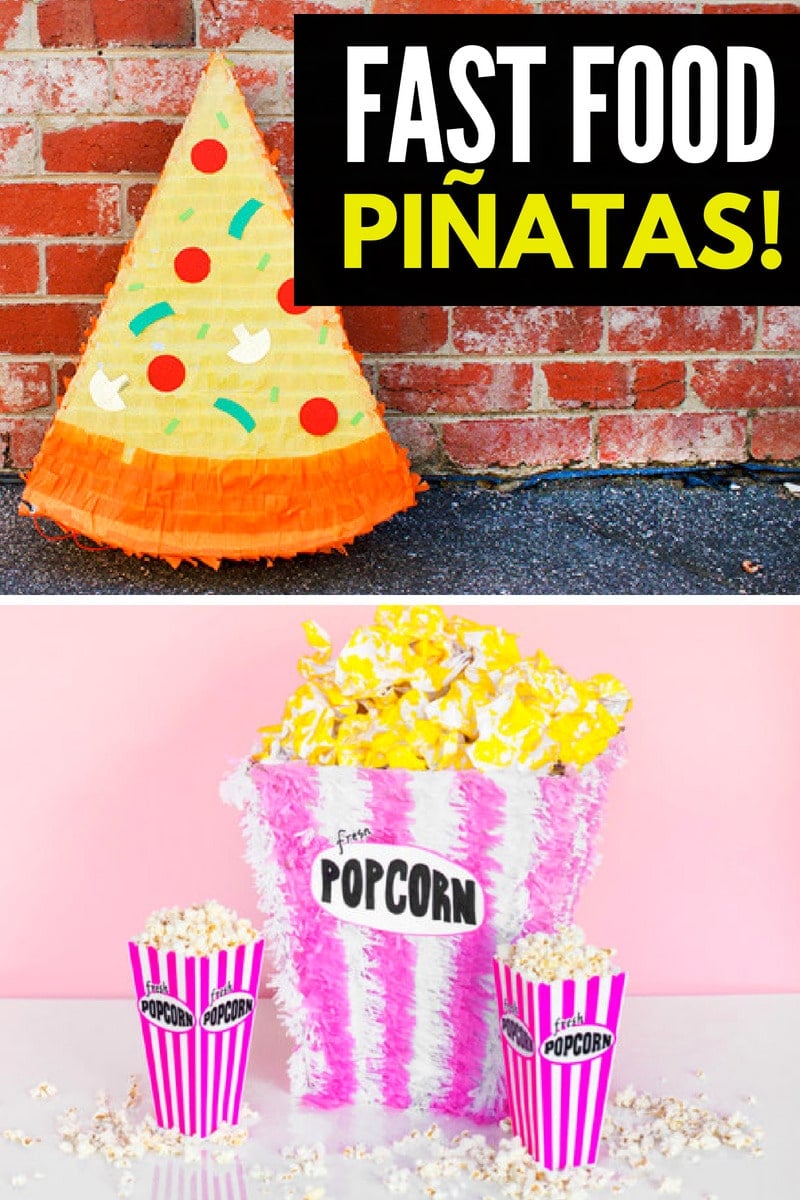 DIY Fast Food Pinatas Collage
