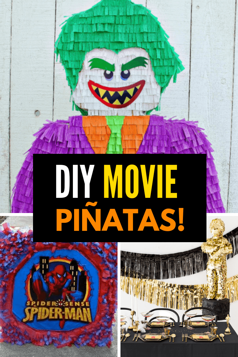DIY Movie Pinatas Collage