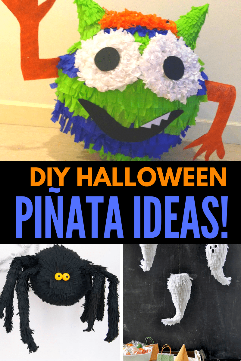 DIY Halloween Pinatas Collage
