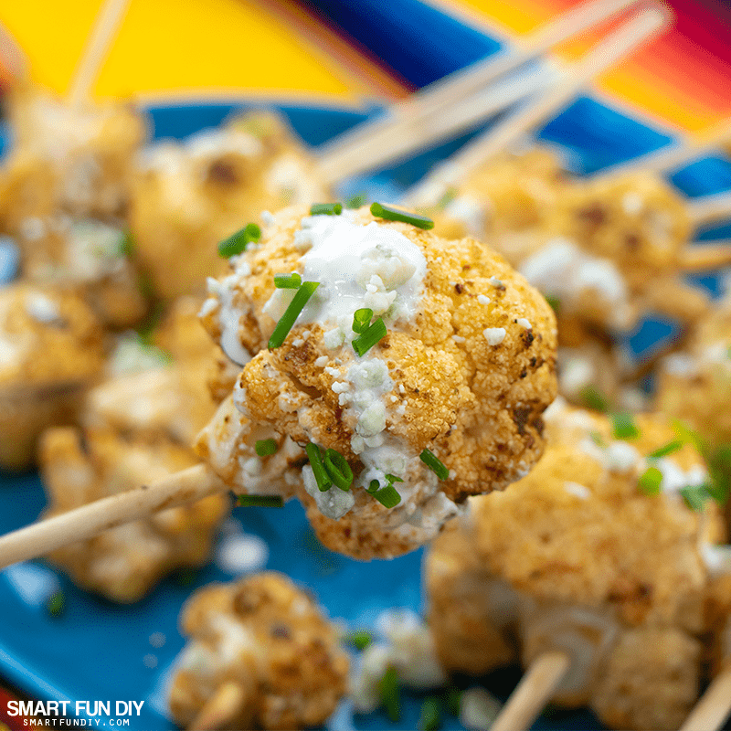 Spicy Cauliflower Lollipops recipe Spicy Cauliflower Lollipops recipe - showing detail one one lollipop