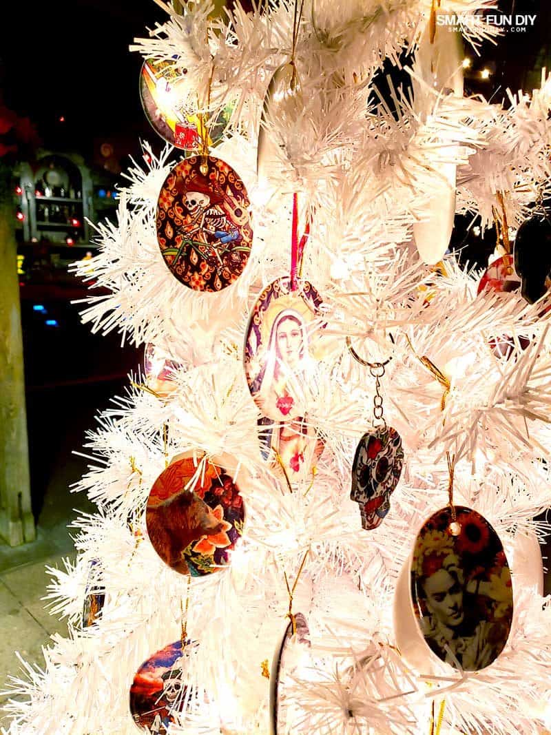 Frida Kahlo Latinx Christmas ornaments at Knott's Berry Farm